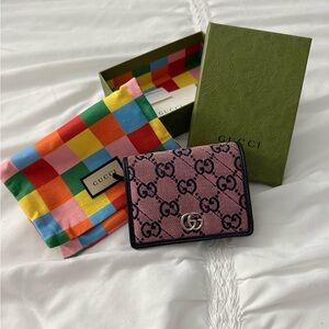 Gucci Pink GG Monogram Wallet